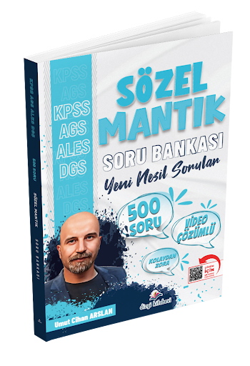 KPSS MEB-AGS ALES DGS Sözel Mantık Soru Bankası Çözümlü Dizgi Kitap