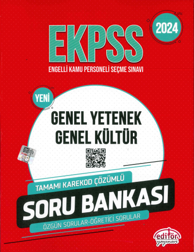 E-KPSS TÜM DERSLER SORU BANKASI TAMAMI KAREKOD ÇÖZÜMLÜ