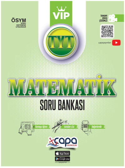 TYT Matematik VIP Soru Bankası Video Çözümlü Çapa Yayınları Fotokopi.SHOP - Öğrencilerin Marketi!