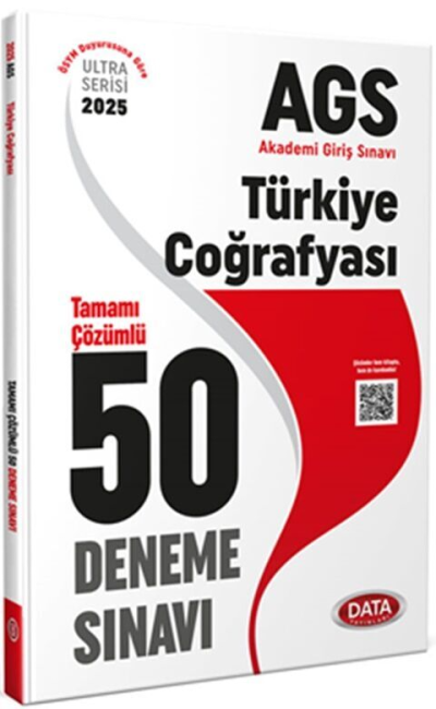 2025 AGS Türkiye Coğrafyası Tamamı Çözümlü 50 Deneme Sınavı Data Yayınları