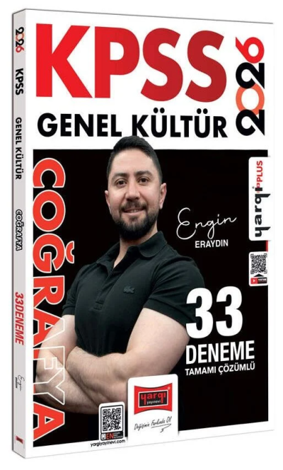 2026 KPSS Coğrafya 33 Deneme Çözümlü Engin Eraydın Yargı Yayınları