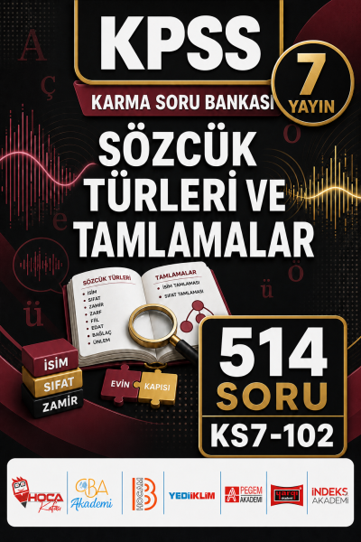 Sözcük Türleri ve Tamlamalar 7 Yayın 514 Soru