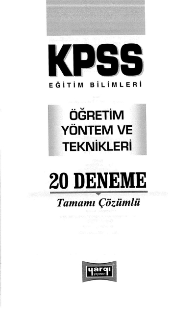 ÖYT 20 Lİ DENEME