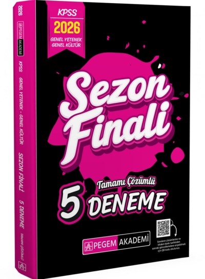 2026 KPSS Genel Yetenek Genel Kültür Sezon Finali Tamamı Çözümlü 5 Deneme Pegem Yayınları