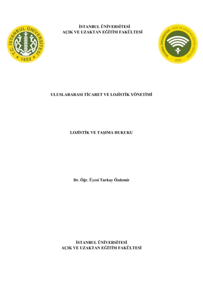 Uluslararası Ticaret ve Lojistik Yönetimi