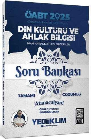 2025 ÖABT Din Kültürü ve Ahlak Bilgisi Soru Bankası Yediiklim Yayınları Fotokopi.SHOP - Öğrencilerin Marketi!