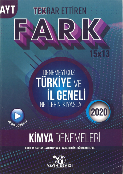 AYT Kimya Fark Tekrar Ettiren 15 x 13 Denemesi