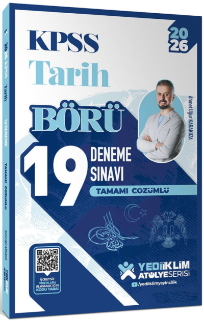 2026 KPSS Börü Tarih Tamamı Çözümlü 19 Deneme Sınavı Yediiklim Yayınları
