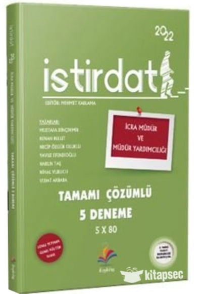 İSTİRDAT TAMAMI ÇÖZÜMLÜ 5 DENEME 5x80