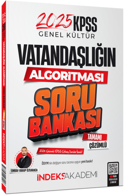 2025 KPSS Vatandaşlık Vatandaşlığın Algoritması Soru Bankası Çözümlü İndeks Akademi Yayıncılık İndeks Akademi