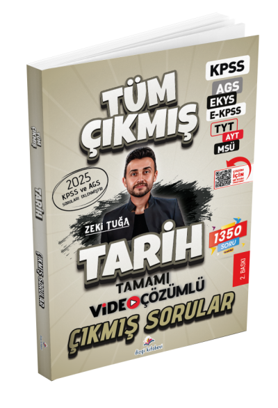 2026 KPSS MEB-AGS EKYS EKPSS TYT AYT MSÜ Tarih Çıkmış Sorular Çözümlü Dizgi Kitap
