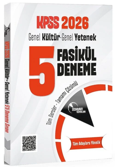 KPSS Genel Yetenek Genel Kültür 5 Deneme Fasikül Çözümlü Doktrin Yayınları