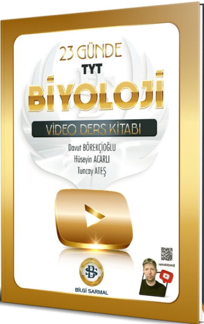 TYT Biyoloji 23 Günde Video Ders Kitabı Bilgi Sarmal
