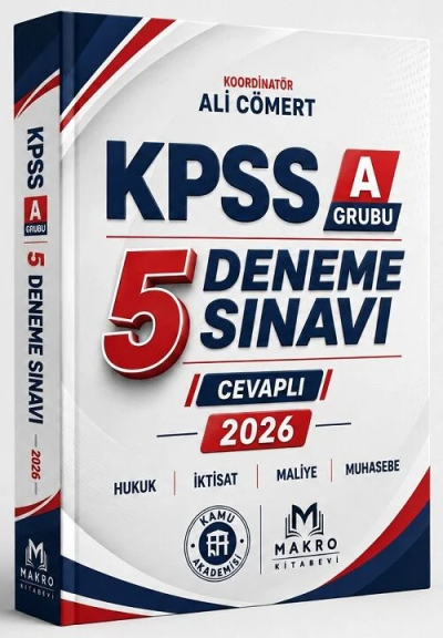 2026 KPSS A Grubu 5 Deneme Ali Cömert Makro Kitabevi