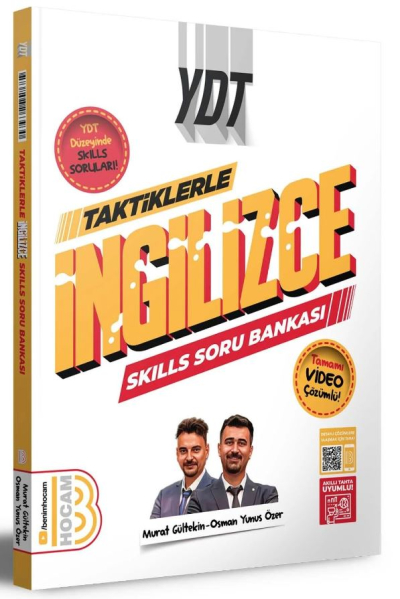 2025 YDT Taktiklerle İngilizce SKILLS Soru Bankası Benim Hocam Fotokopi.SHOP - Öğrencilerin Marketi!