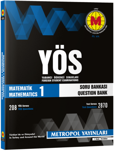 YÖS Matematik 1 Konu Özetli Soru Bankası Orta Seviye Metropol Yayınları
