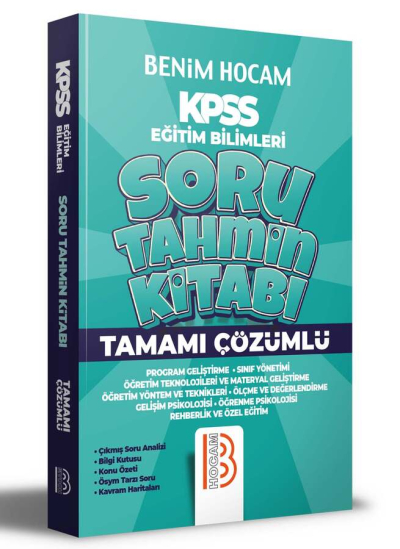 KPSS Eğitim Bilimleri Tamamı Çözümlü Soru Tahmin Kitabı Fotokopi.SHOP - Öğrencilerin Marketi!