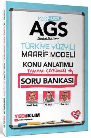 2025 MEB-AGS Türkiye Yüzyılı Maarif Modeli Konu Anlatımlı Soru Bankası Çözümlü Yediiklim Yayınları Fotokopi.SHOP - Öğrencilerin Marketi!
