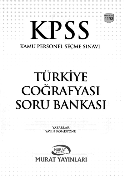 KPSS TÜRKİYE COĞRAFYASI SORU BANKASI ÇÖZÜMLÜ Fotokopi.SHOP - Öğrencilerin Marketi!