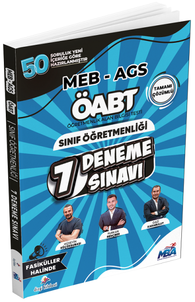 2026 ÖABT MEB-AGS Sınıf Öğretmenliği 7 Deneme Fasikül Çözümlü Dizgi Kitap Yayınları