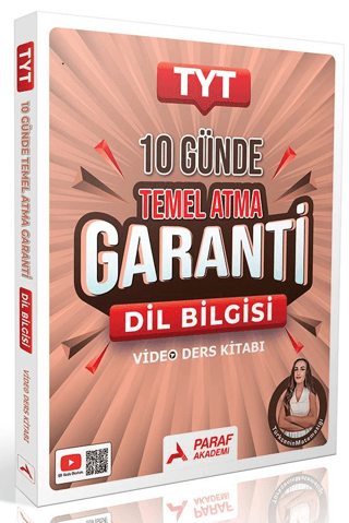 YKS TYT Dil Bilgisi Türkçenin Matematiği 10 Günde Temel Atma Garanti Video Ders Kitabı - Gamze Özdin Paraf Akademi Yayınları