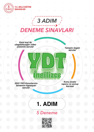 3 ADIM DENEME SINAVLARI YDT İNGİLİZCE 1. ADIM Fotokopi.SHOP - Öğrencilerin Marketi!