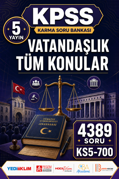 VATANDAŞLIK TÜM KONULAR 5 Yayın 4389 Soru