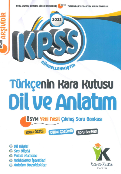 TÜRKÇENİN KARA KUTUSU DİL VE ANLATIM KONU ÖZETLİ ÇIKMIŞ SORULAR