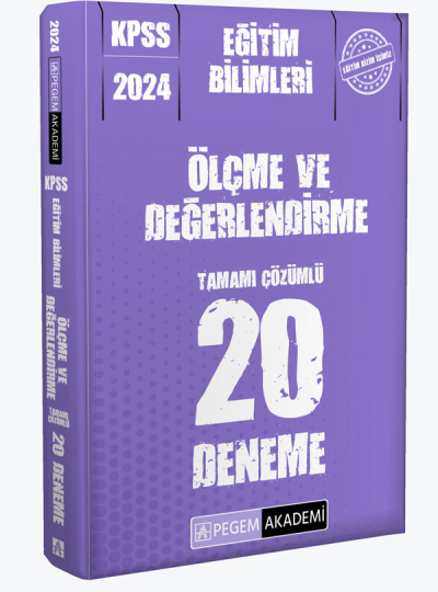2024 KPSS Eğitim Bilimleri Ölçme ve Değerlendirme 20 Deneme Fotokopi.SHOP - Öğrencilerin Marketi!